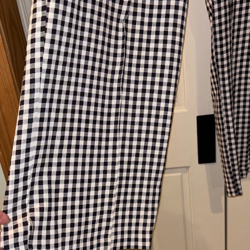 Resource Black & White Linen Blend Pants - Picture 5 of 9